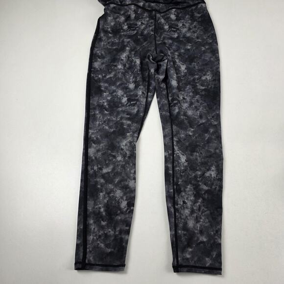 Fabletics Jumpsuit Womens XL Black Gray Tie Dye Yoga Workout One Piece Bodysuit - Picture 9 of 15